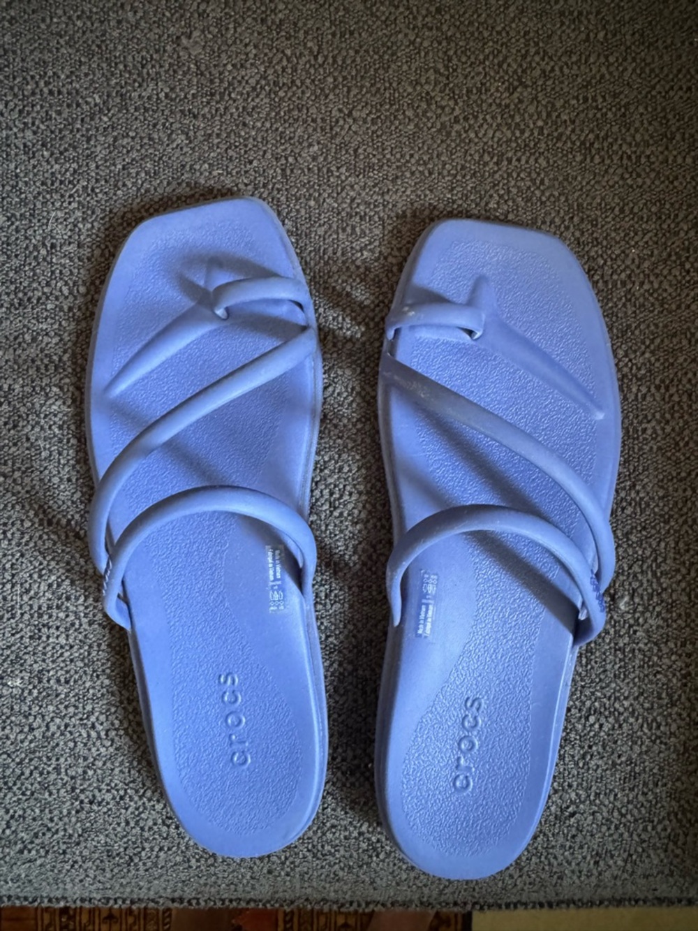 CROCS Women’s Blue Strappy Slide Sandals